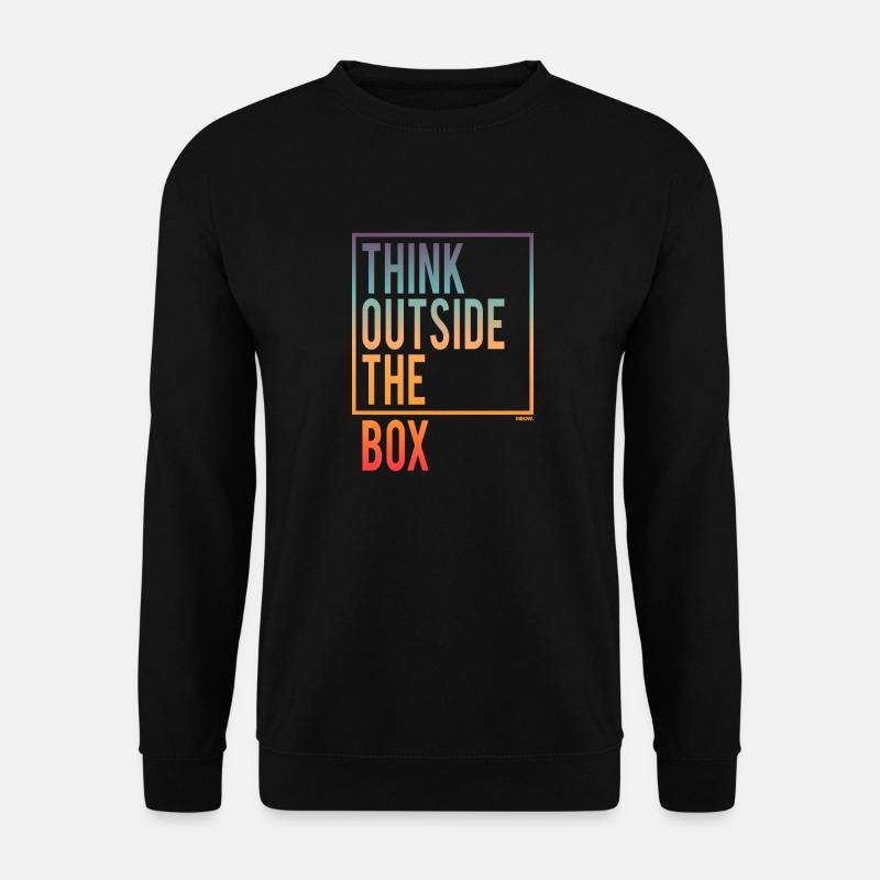 Think outside the Box - Unisex Sweatshirt - black