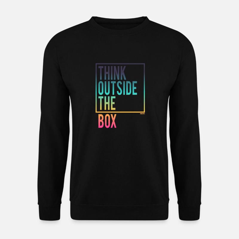 Think outside the Box - Unisex Sweatshirt - black
