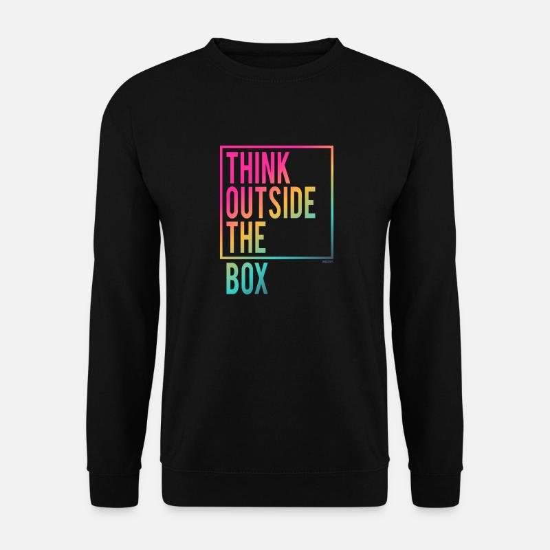 Think outside the Box - Unisex Sweatshirt - black