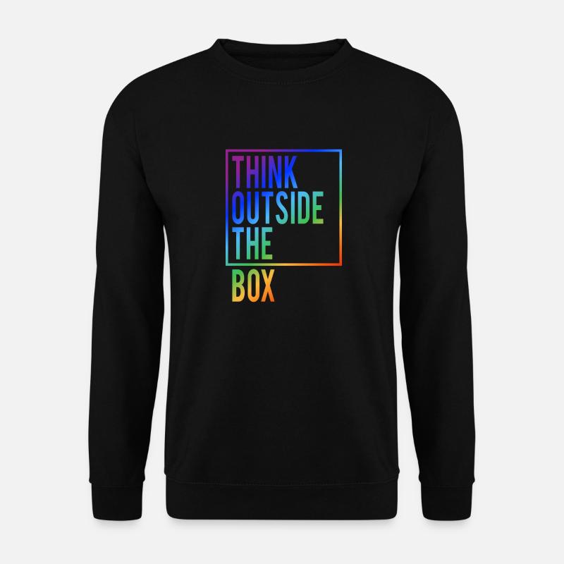 Think outside the Box - Unisex Pullover - Schwarz