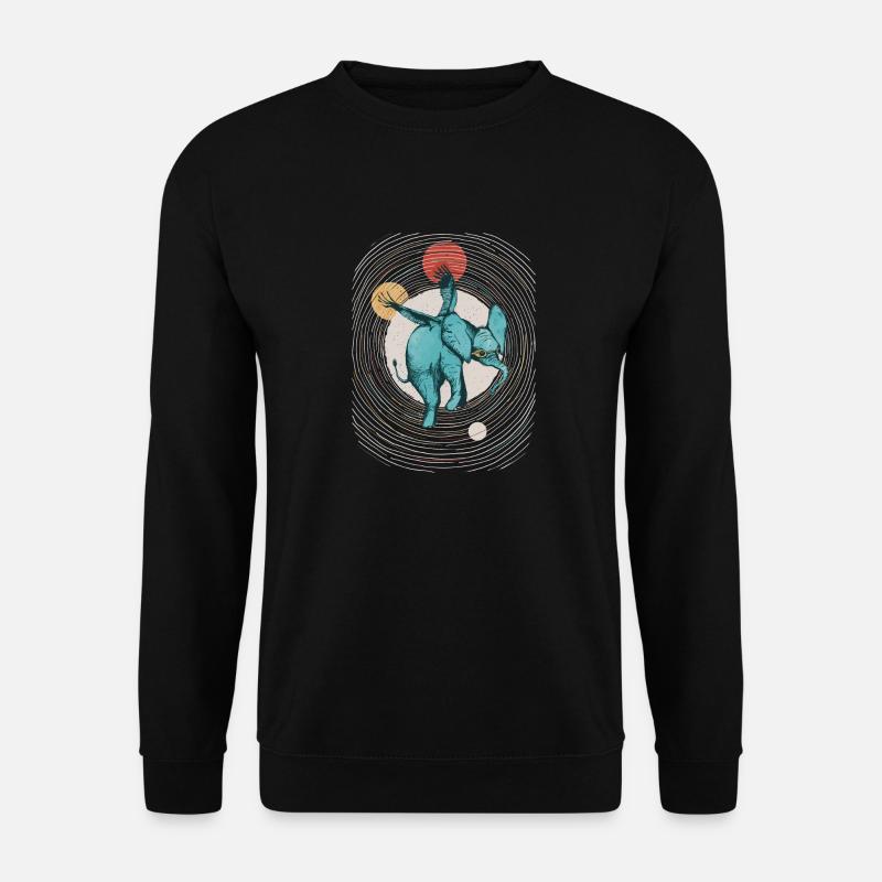 Flying elephant. - Unisex Sweatshirt - black