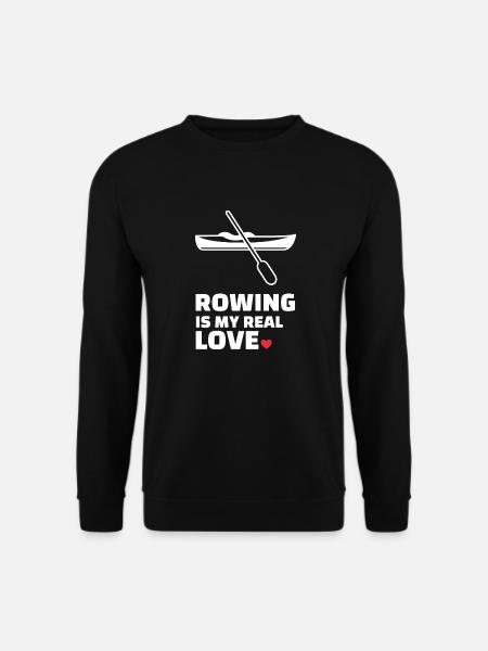 I love rowing - Unisex Sweatshirt - black