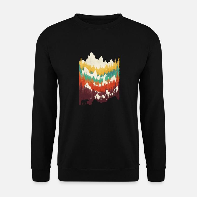 Wilderness Bear T-Shirt - Unisex Pullover - Schwarz