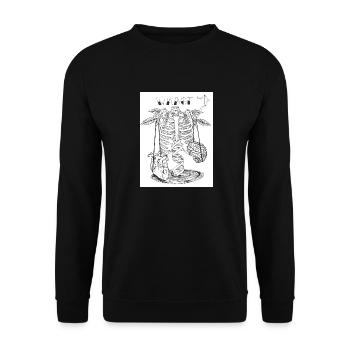 Waage skurril - Unisex Pullover - Schwarz - Vorne - Alina (178cm) & Michal (187cm)