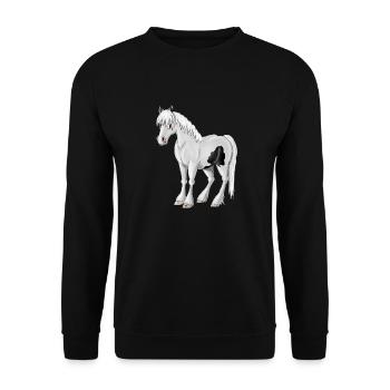Trinker - Unisex Pullover - Schwarz - Vorne - Alina (178cm) & Michal (187cm)