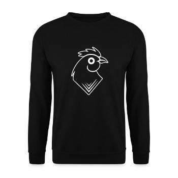 Chicken Chicken House Poultry Rooster Farm - Unisex Sweatshirt - black - Front - Alina (178cm) & Michal (187cm)