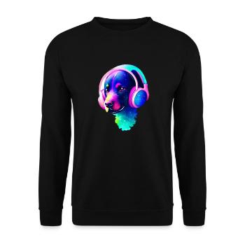 Labradorbesitzer Labrador Retriever Hundewelpe - Unisex Pullover - Schwarz - Vorne - Alina (178cm) & Michal (187cm)