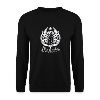 Basler wappen - Unisex Pullover - Schwarz - Vorne - Alina (178cm) & Michal (187cm)