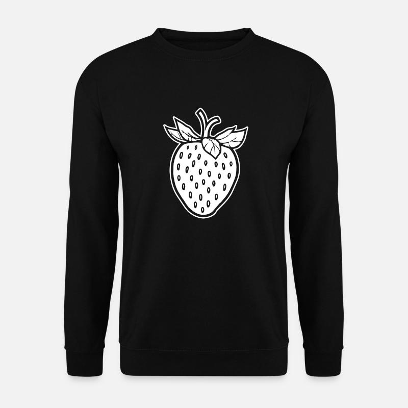Erdbeere Obst Frucht - Unisex Pullover - Schwarz