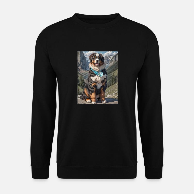 Berner Sennenhund Welpe - Unisex Pullover - Schwarz