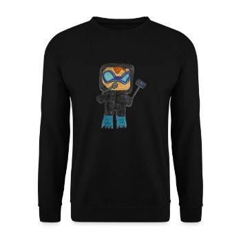 Ingrid‘s Waterworld - Unisex Pullover - Schwarz - Vorne - Alina (178cm) & Michal (187cm)