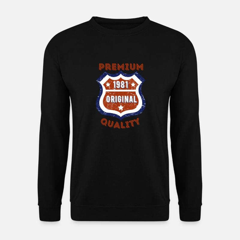 Premium-Qualität 1981 - Unisex Pullover - Schwarz
