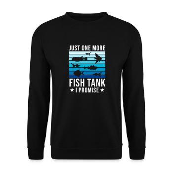 Lustiger Aquarienliebhaber sagt Zitat des Aquarienbesitzers - Unisex Pullover - Schwarz - Vorne - Alina (178cm) & Michal (187cm)