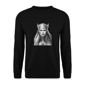 Norse 1 - Unisex Pullover - Schwarz - Vorne - Alina (178cm) & Michal (187cm)