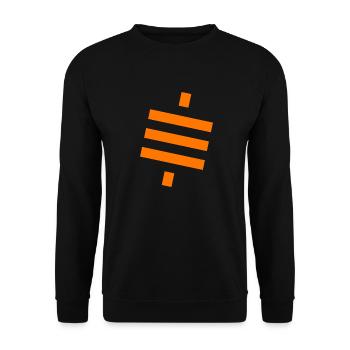 Bitcoin Satoshi BTC Stack Sats Hodl Crypto Logo - Sweat-shirt Unisexe - noir - Devant - Alina (178cm) & Michal (187cm)