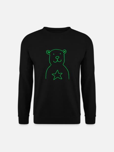 BAER STAR green - Unisex Pullover - Schwarz
