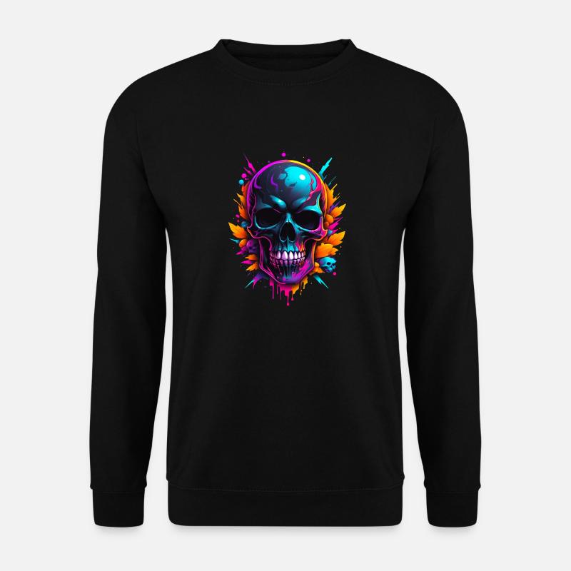 Skull - Unisex Pullover - Schwarz