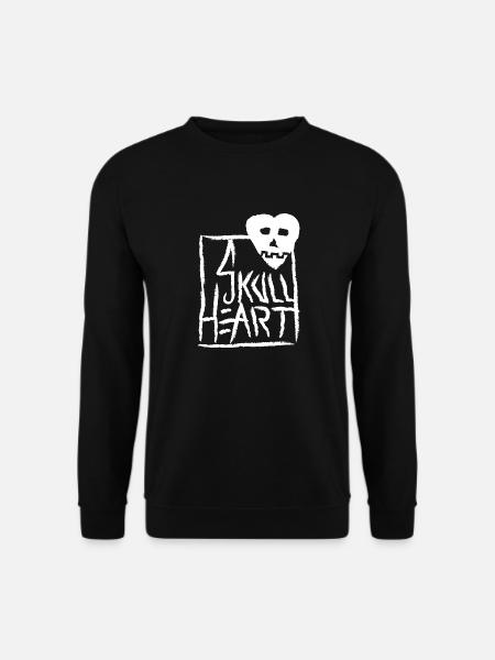 SkullHeart Logo Square White - Unisex Sweatshirt - black