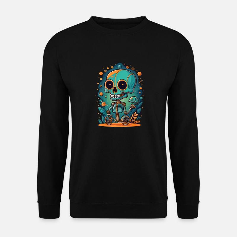 Skelett - Unisex Pullover - Schwarz