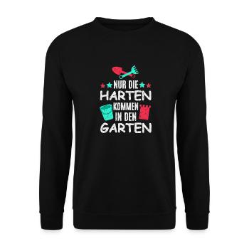 Garten Spielen - Unisex Pullover - Schwarz - Vorne - Alina (178cm) & Michal (187cm)