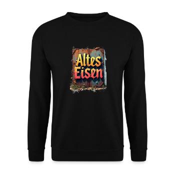 Altes Eisen - Unisex Pullover - Schwarz - Vorne - Alina (178cm) & Michal (187cm)
