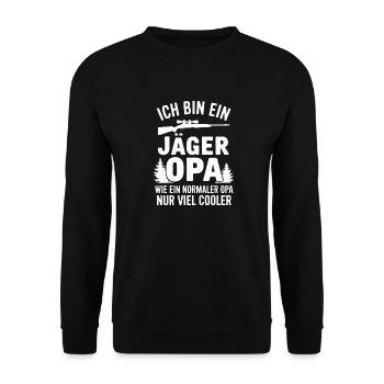Hunter Hunting Hunting Hunting Clothing - Unisex Sweatshirt - black - Front - Alina (178cm) & Michal (187cm)