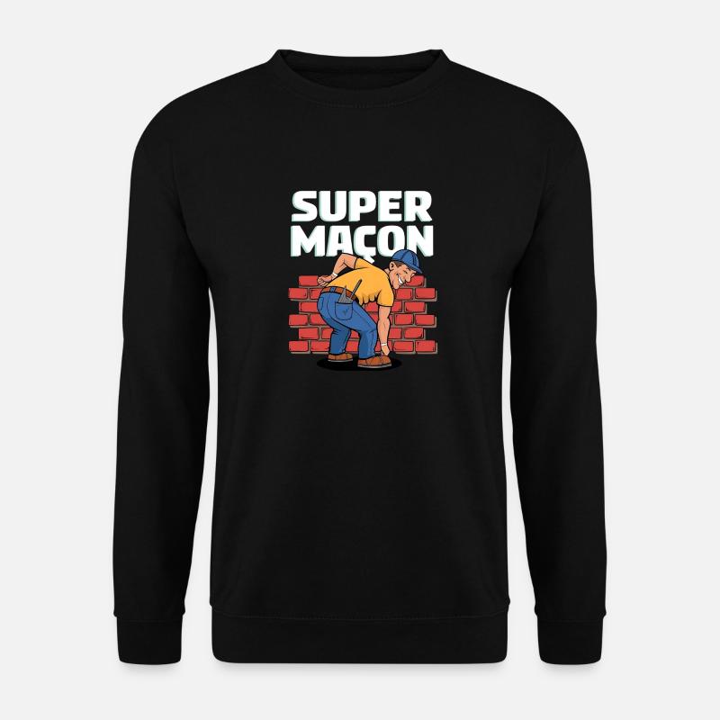 SUPER MASON - Unisex Sweatshirt - black