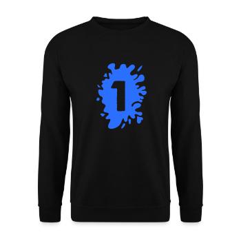 Blobs 1 - Sweat-shirt Unisexe - noir - Devant - Alina (178cm) & Michal (187cm)