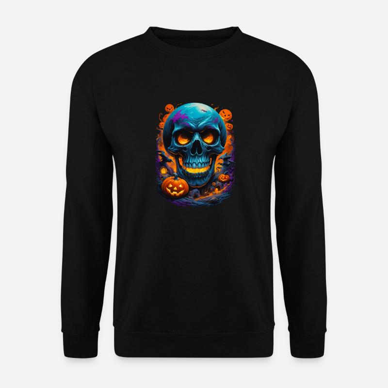 Halloween Skull - Unisex Sweatshirt - black