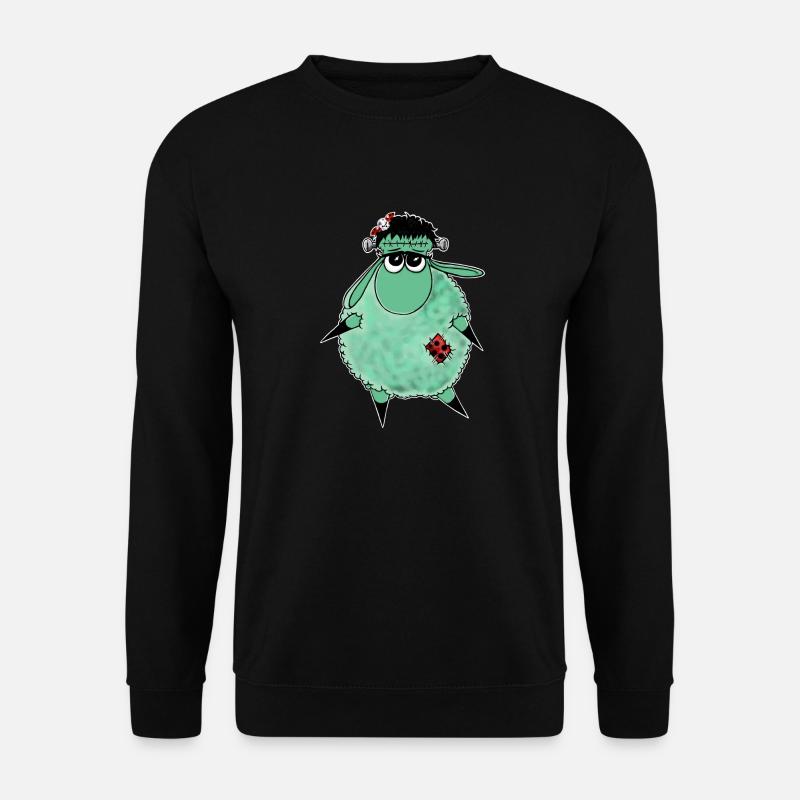 Wolly Sheepling Halloween Monster - Unisex Sweatshirt - black