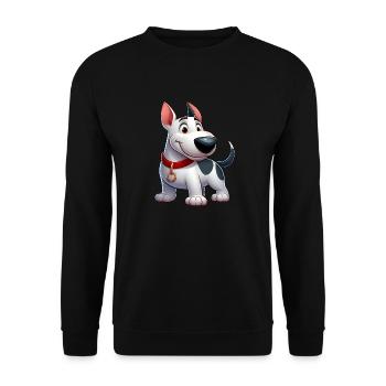 Bull Terrier 4 - Unisex Sweatshirt - black - Front - Alina (178cm) & Michal (187cm)