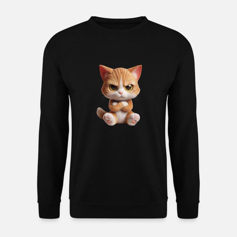 Cat grim 2 - Unisex Sweatshirt - black