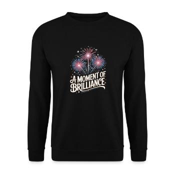Pyrotechnics Fireworks Pyrotechnics - Unisex Sweatshirt - black - Front - Alina (178cm) & Michal (187cm)