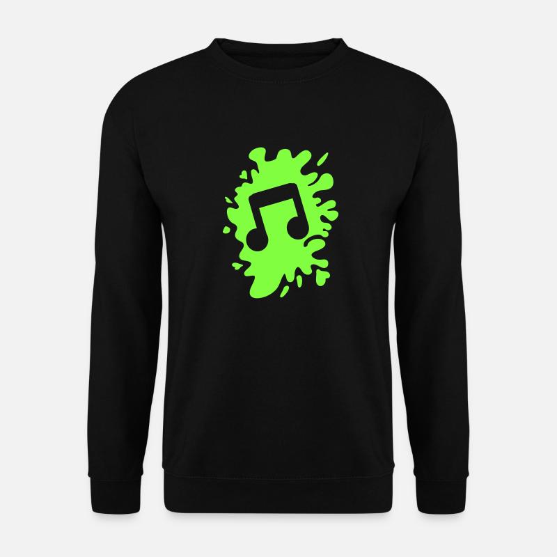 Musiknote Klecks - Unisex Pullover - Schwarz