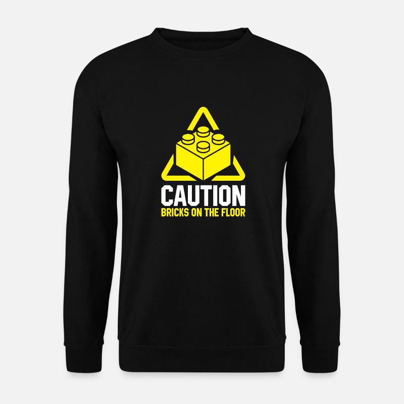 Brick Builder Spielzeug Blöcke Klemmblöcke Steine Steine - Unisex Pullover - Schwarz