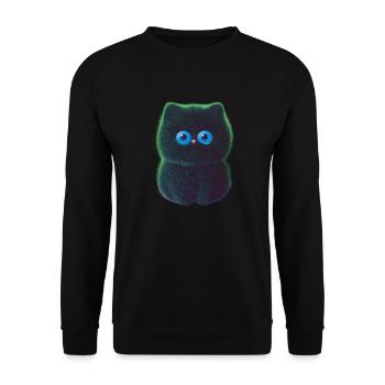 Feed Me Human, Chemise d’amoureux des chats, Sacs, Chemise, Débardeur - Sweat-shirt Unisexe - noir - Devant - Alina (178cm) & Michal (187cm)