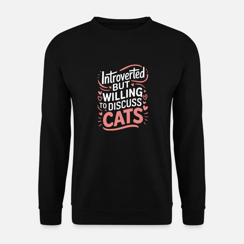 Introvert, antisocial, introvert - Unisex Sweatshirt - black