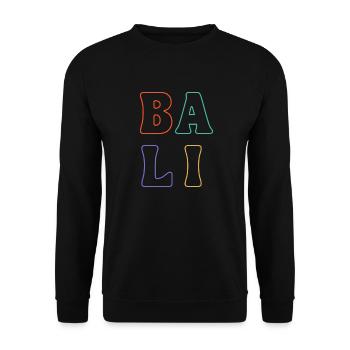 Colorful Bali Indonesia - Unisex Sweatshirt - black - Front - Alina (178cm) & Michal (187cm)