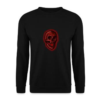 Skull red - Unisex Sweatshirt - black - Front - Alina (178cm) & Michal (187cm)