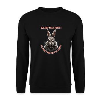 I'm really nice. I just can't show it like that. - Unisex Sweatshirt - black - Front - Alina (178cm) & Michal (187cm)