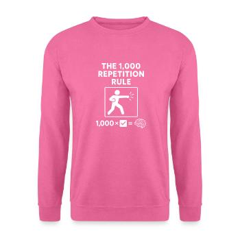 1000 Wiederholungsregel - Unisex Pullover - Pink - Vorne