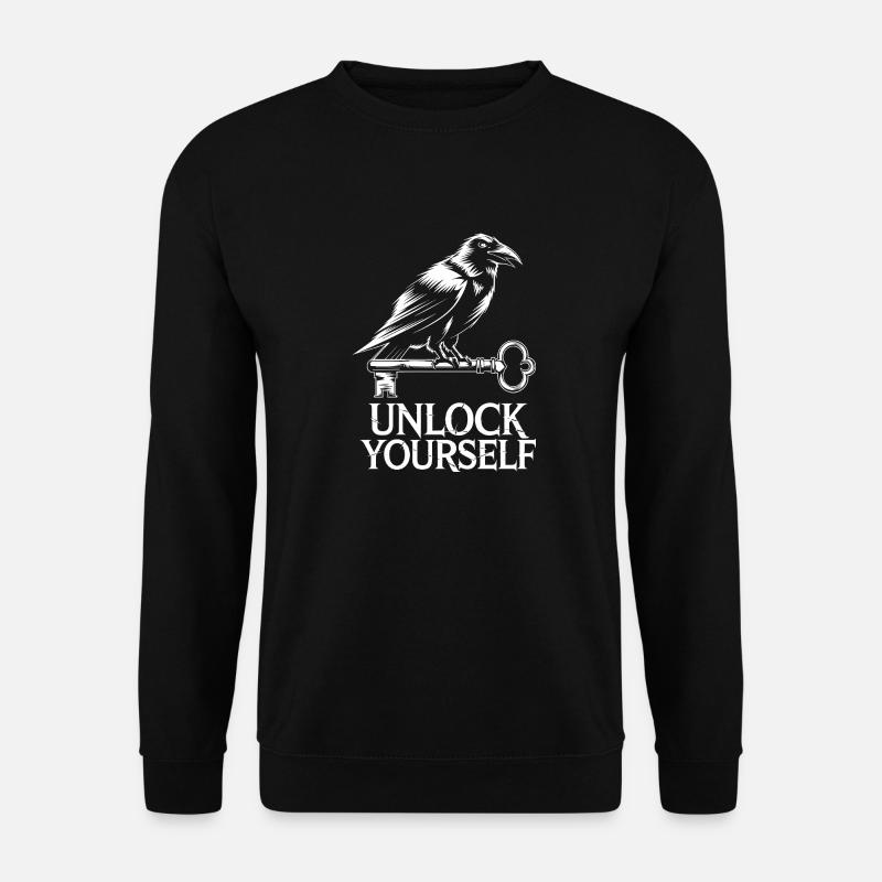 Raven & Key: Unlock Yourself - Unisex Sweatshirt - black