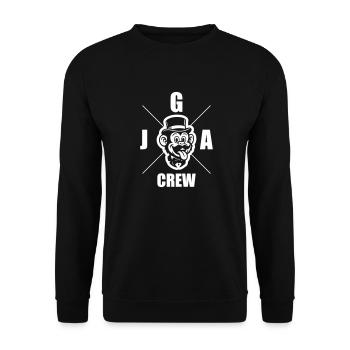 Jga Crew Affe - Unisex Pullover - Schwarz - Vorne - Alina (178cm) & Michal (187cm)
