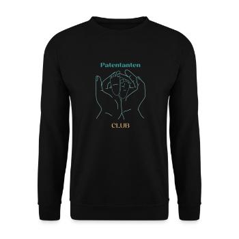Patentanten Club - Unisex Pullover - Schwarz - Vorne - Alina (178cm) & Michal (187cm)