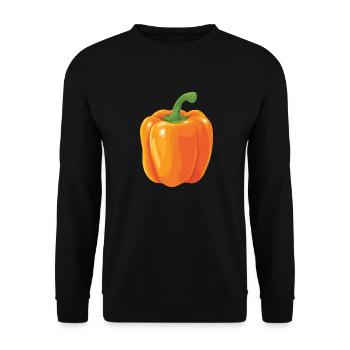 yellow peppers - Unisex Sweatshirt - black - Front - Alina (178cm) & Michal (187cm)