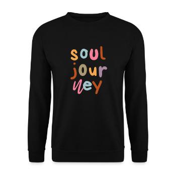 Soul Journey - Unisex Pullover - Schwarz - Vorne - Alina (178cm) & Michal (187cm)