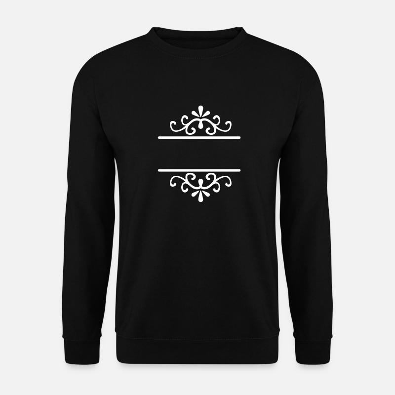 S'épanouit Texte libre personnalisable Votre équipe de texte - Sweat-shirt Unisexe - noir