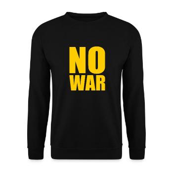 No war - Unisex Sweatshirt - black - Front - Alina (178cm) & Michal (187cm)