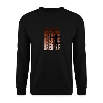 Tir à l'arc Tir à l'arc - Sweat-shirt Unisexe - noir - Devant - Alina (178cm) & Michal (187cm)