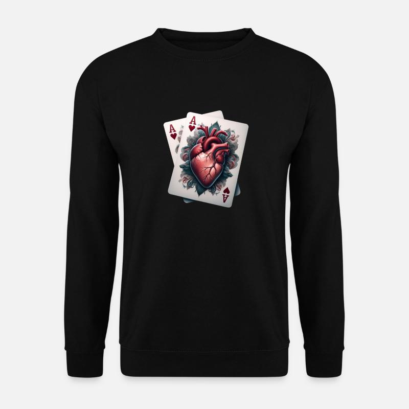 As de cœur - Sweat-shirt Unisexe - noir